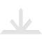 Ekena Millwork Saratoga Architectural Grade PVC Gable Bracket, 48"W x 30"H x 2"D x 4"F, 15/12 Pitch GBP048X30X0204SAR00 - alternate 3